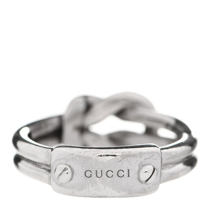 Gucci Sterling Silver Knot Ring 57 8 3 of 7