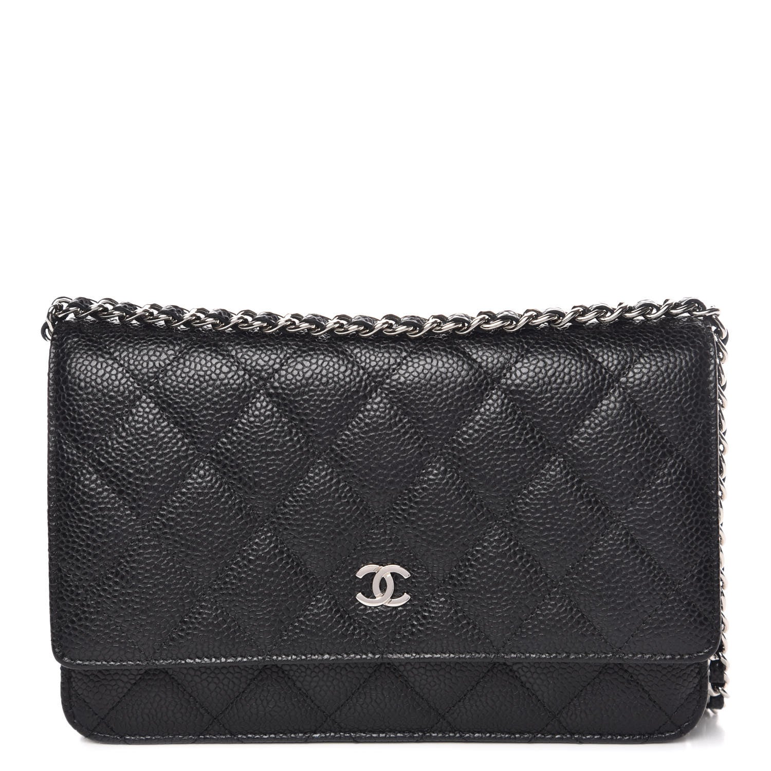 Chanel Caviar Quilted Wallet On Chain WOC Black 1 of 11