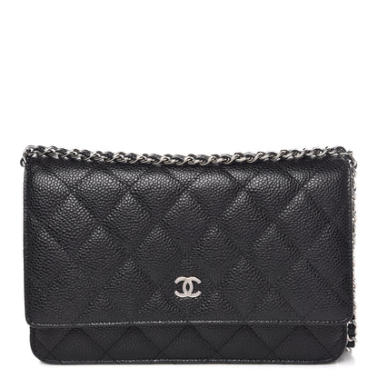 Chanel Caviar Quilted Wallet On Chain WOC Black 1 of 11