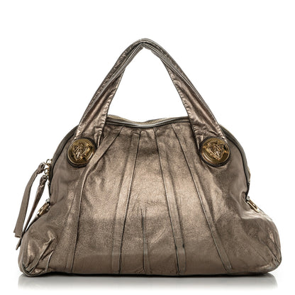 Gucci Metallic Calfskin Medium Hysteria Top Handle Bag Gold 1 of 7