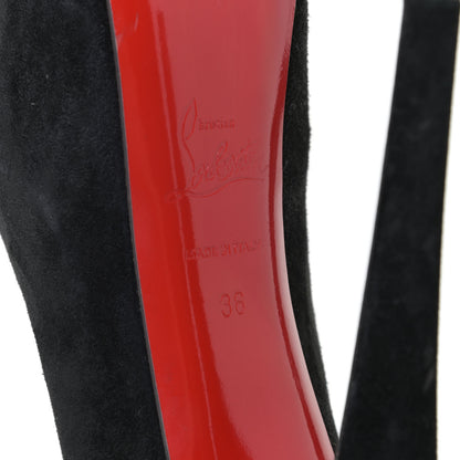 Christian Louboutin Suede Daffodile 160 Pumps 36 Black 9 of 15