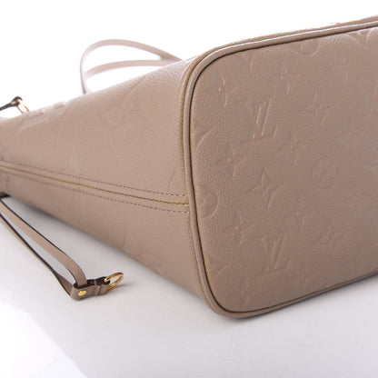 Louis Vuitton Empreinte Monogram Giant Neverfull MM Tourterelle 7 of 10