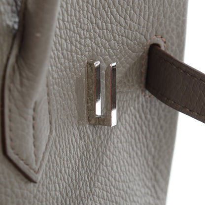 Hermes Taurillon Clemence Birkin 35 Etain 7 of 21