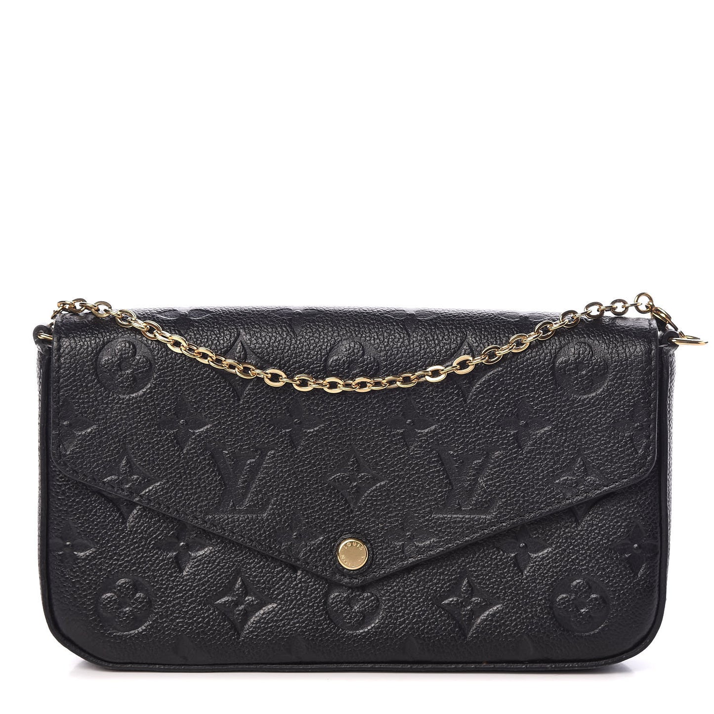 Empreinte Pochette Felicie Chain Wallet Black