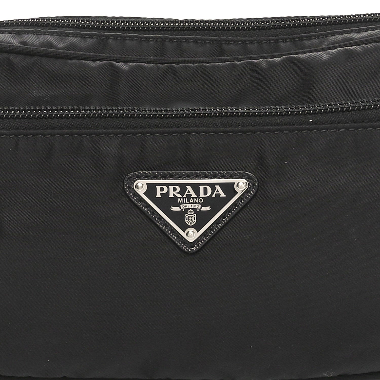 Prada Tessuto Nylon Belt Bag Black 7 of 10