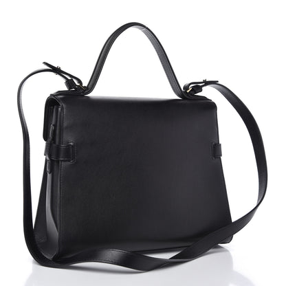 Delvaux Calfskin MM Tempete Satchel Black 3 of 9