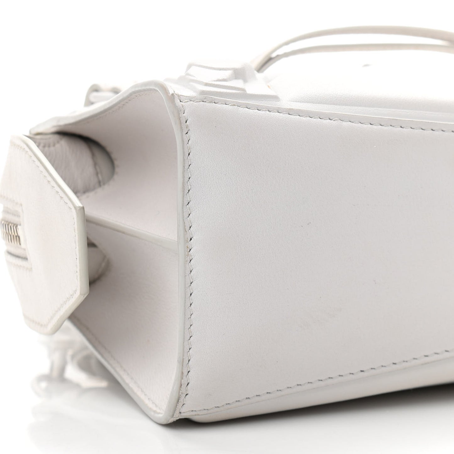 Cake Calfskin Tonal Hardware Mini Neo Classic City White