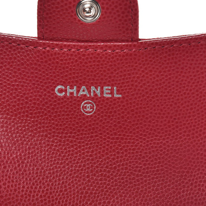 Chanel Caviar Quilted Card Holder Dark Pink 6 of 8