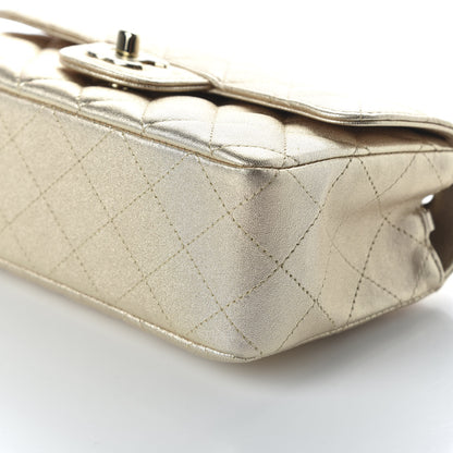Chanel Metallic Lambskin Quilted Mini Rectangular Flap Gold 7 of 10