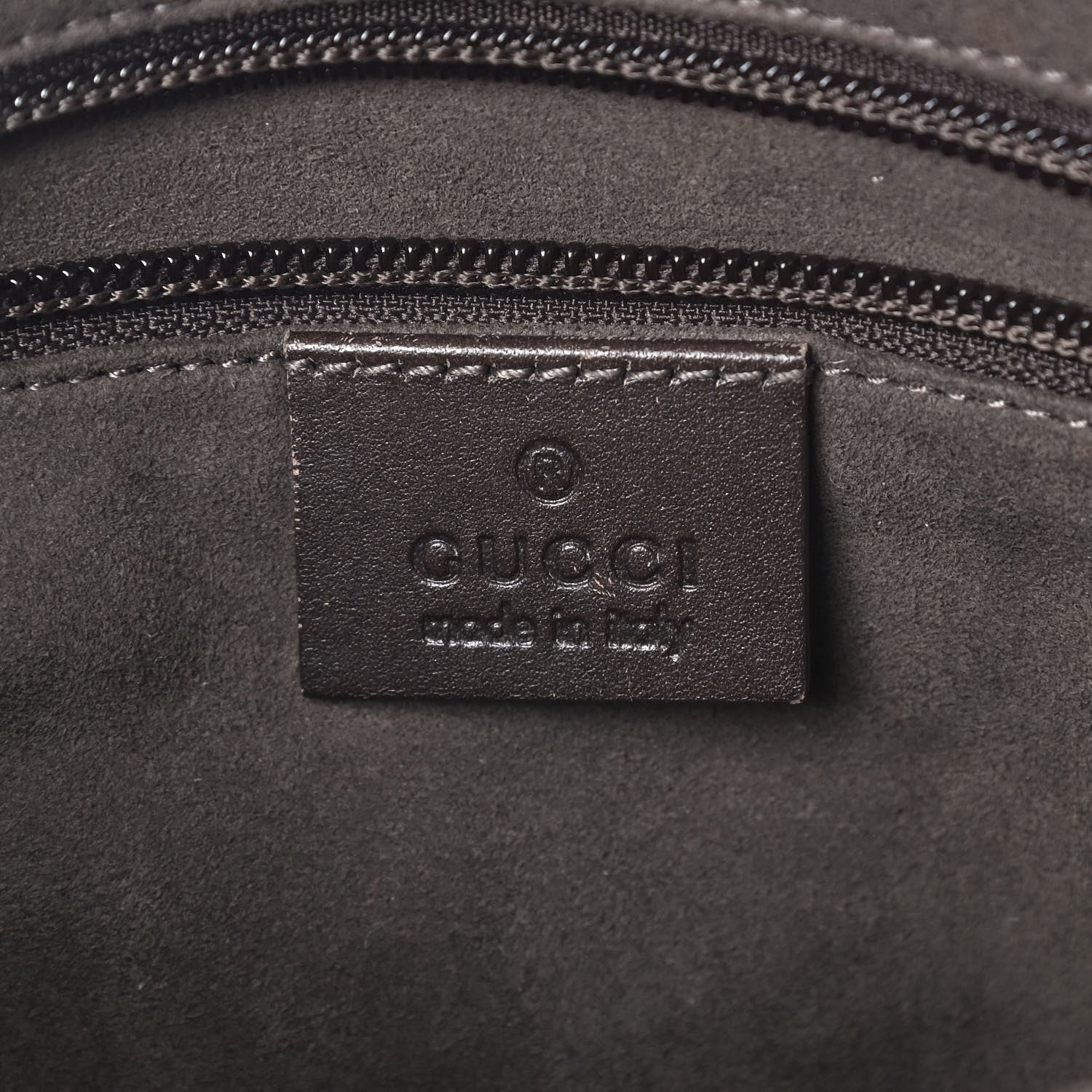 Gucci GG Supreme Monogram Small Zippered Tote Dark Brown 7 of 8