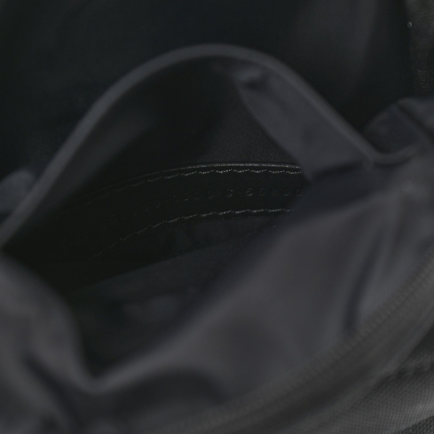 Recycled Casual Nylon Mini Oversized Backpack Black