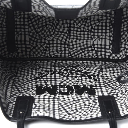 MCM Visetos Medium Liz Reversible Shopper Tote Black 7 of 15