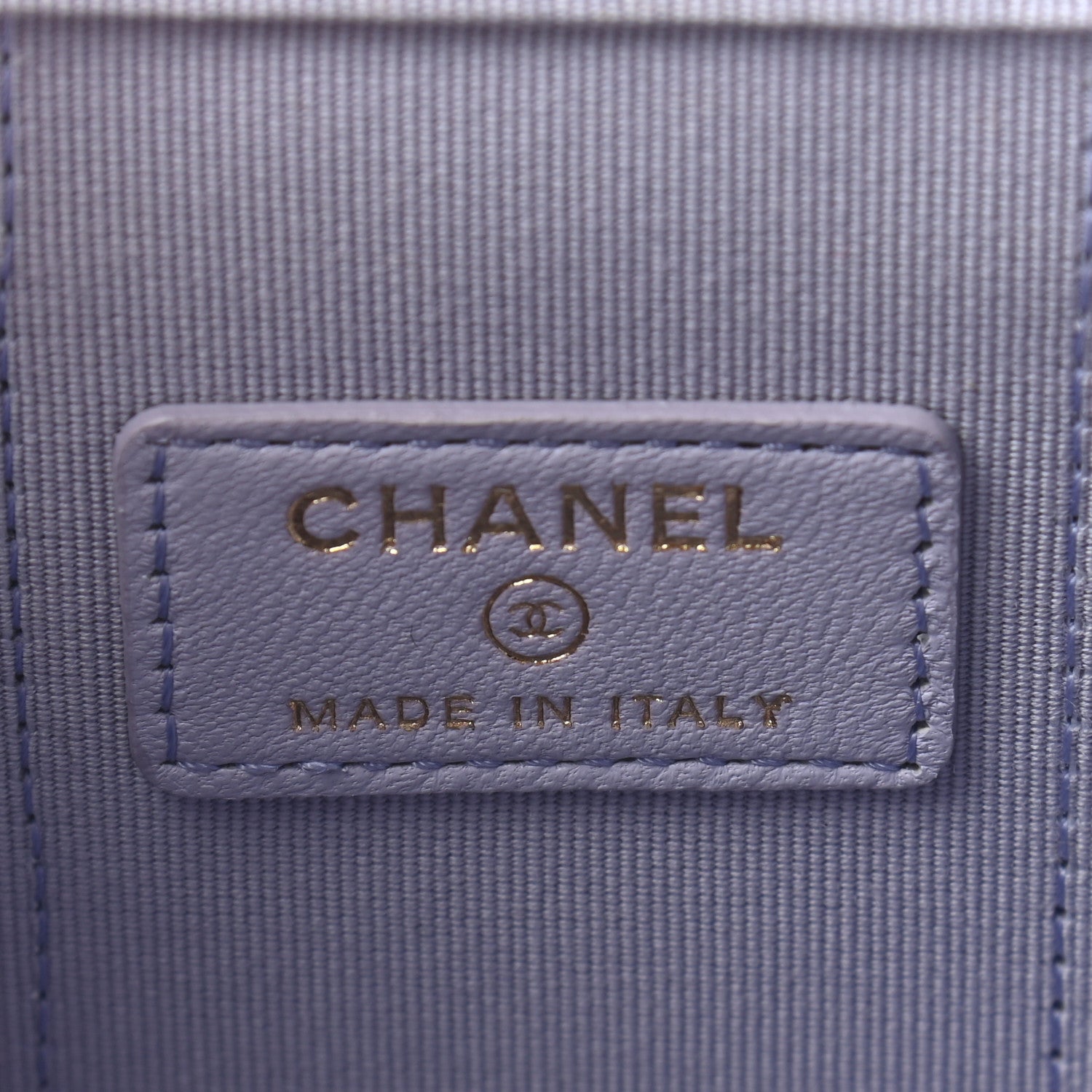 Chanel Lambskin Quilted Top Handle Mini Vanity Case With Chain Light Purple 6 of 9