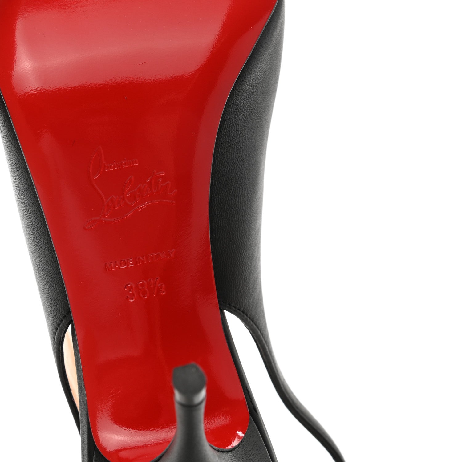 Christian Louboutin Nappa Clare Sling 80 Pumps 38.5 Black 6 of 8