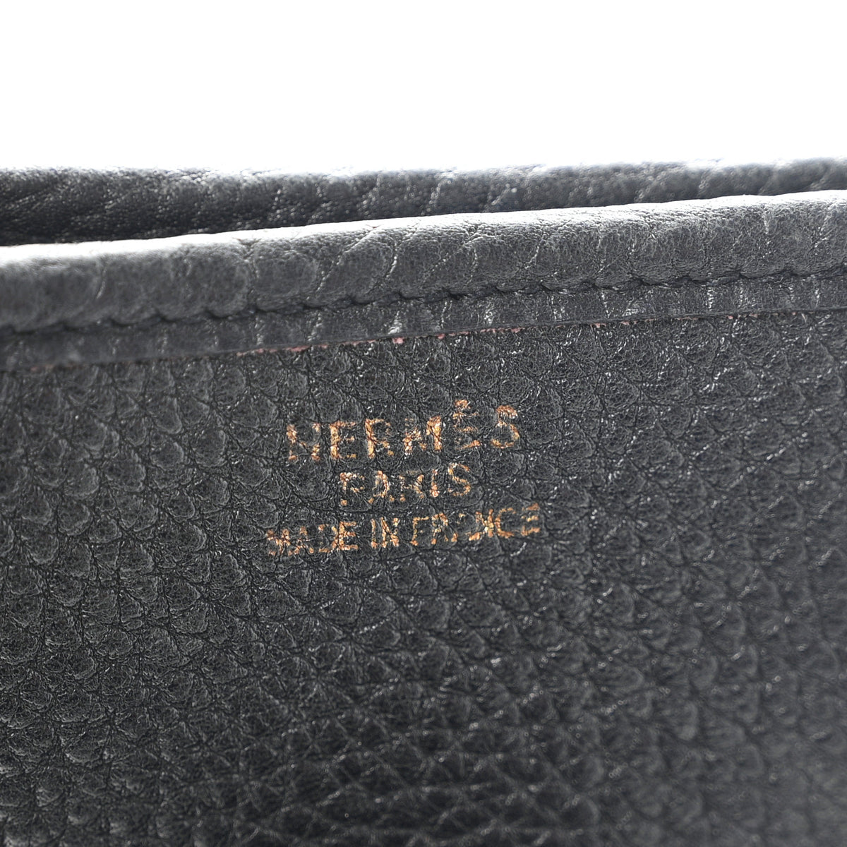 Hermes Taurillon Clemence Evelyne PM Black 6 of 10
