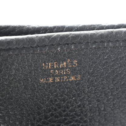 Hermes Taurillon Clemence Evelyne PM Black 6 of 10