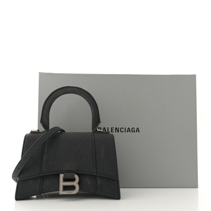 Balenciaga Glitter Fabric Hourglass Top Handle Bag XS Black 13 of 13