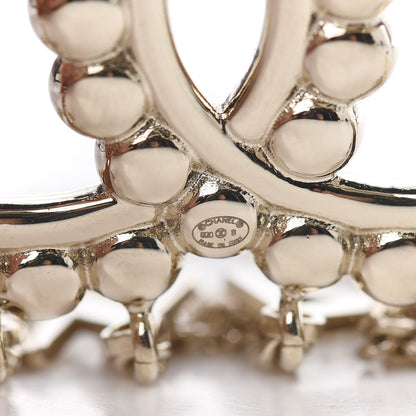 Chanel Metal Crystal Bow-tiful CC Chain Brooch Gold 4 of 5