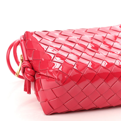 Bottega Veneta Patent Nappa Intrecciato Mini Loop Camera Bag Candy Stripe 8 of 9