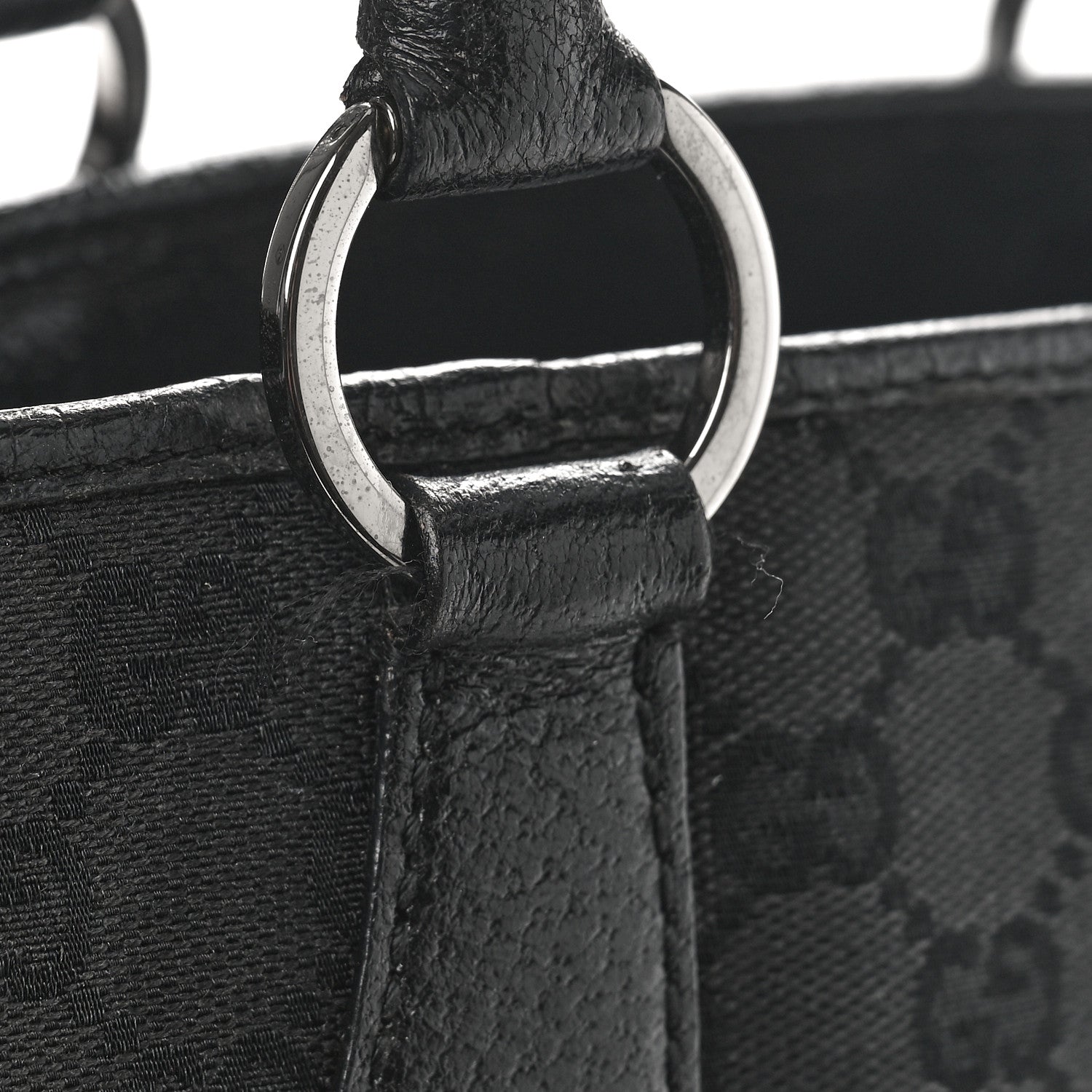 Gucci Monogram Shoulder Bag Black 7 of 11