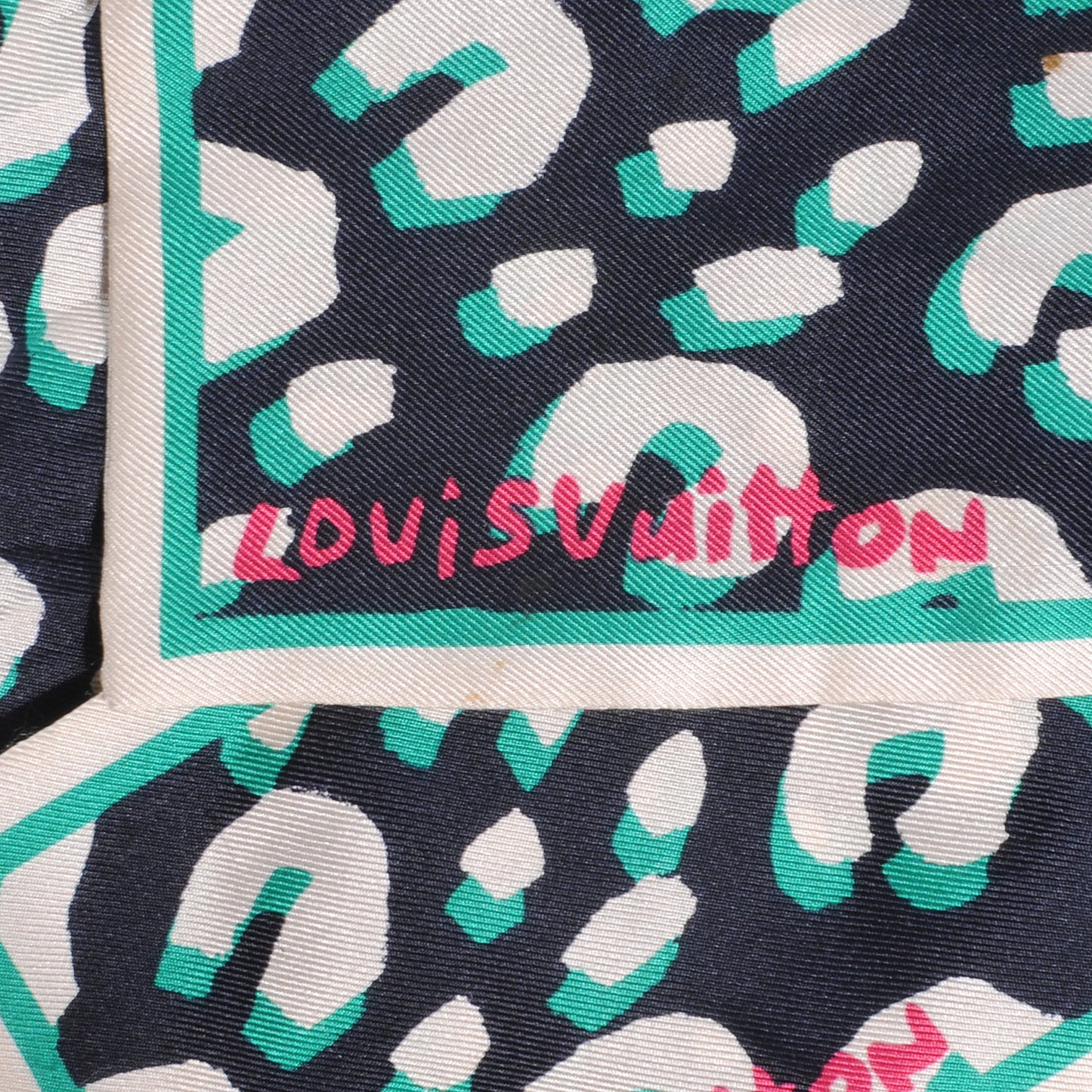 Silk Leopard Bandeau Blue Infini