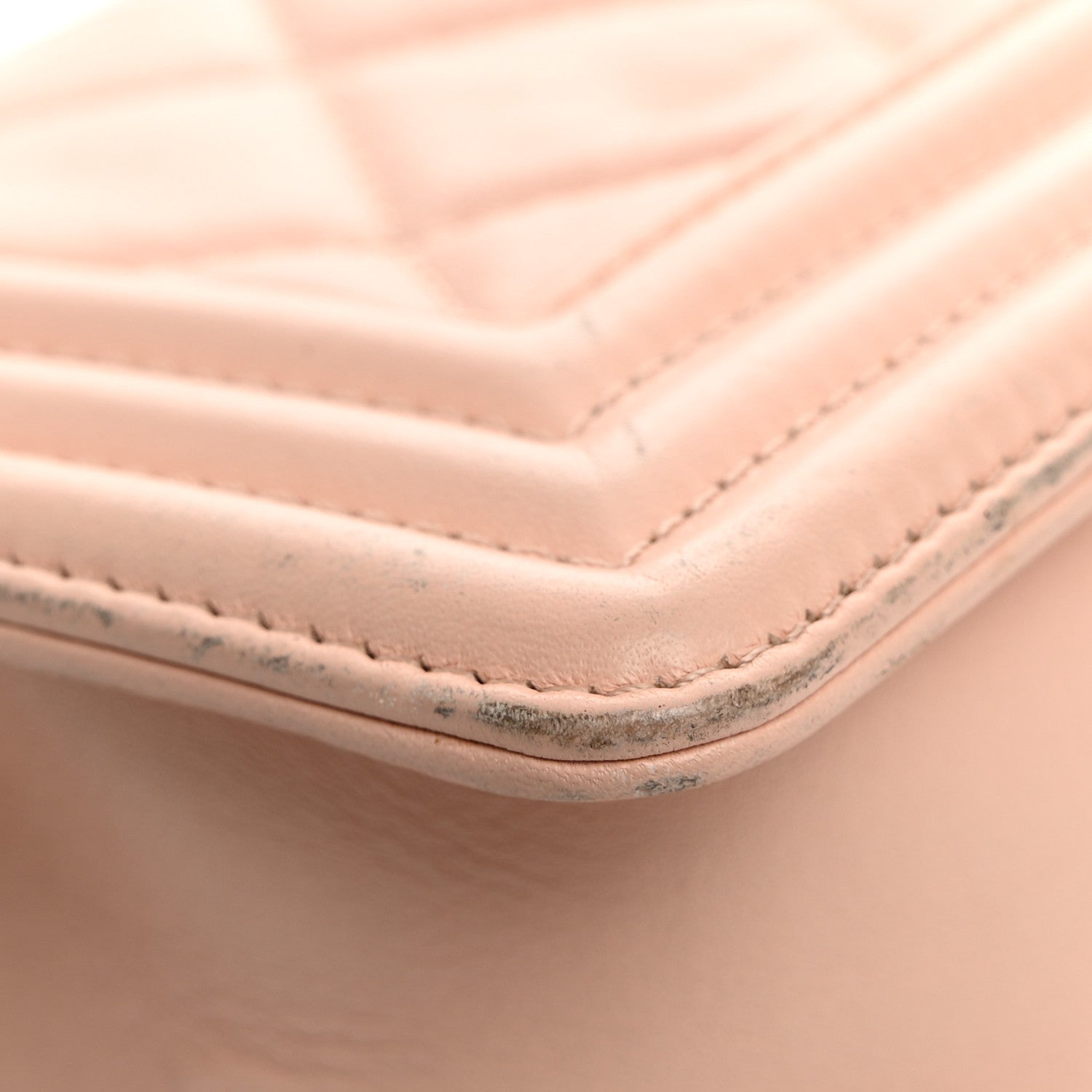 Chanel Lambskin Quilted Boy Flap Light Pink 13 of 18