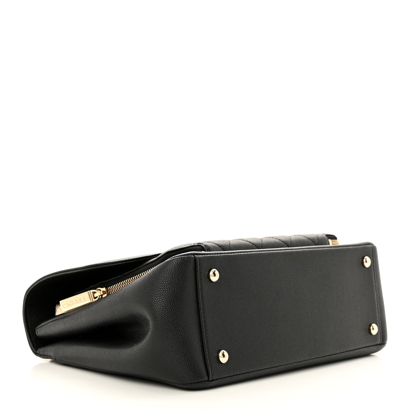 Caviar Quilted Large Business Affinity Flap Black