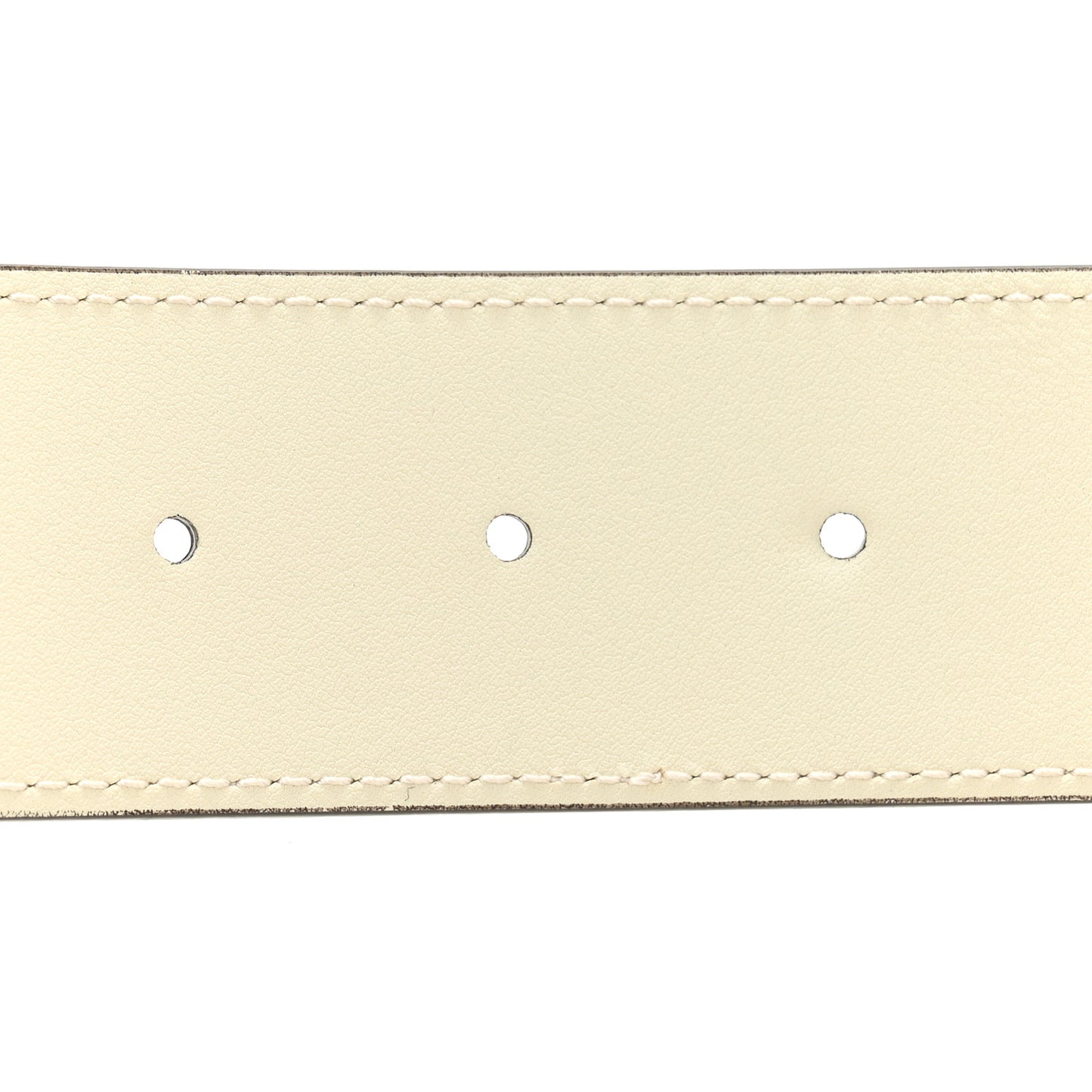 GG Supreme Monogram Matte Plutone Calfskin Double G 40mm Belt 95 38 Beige Ebony Mystic White