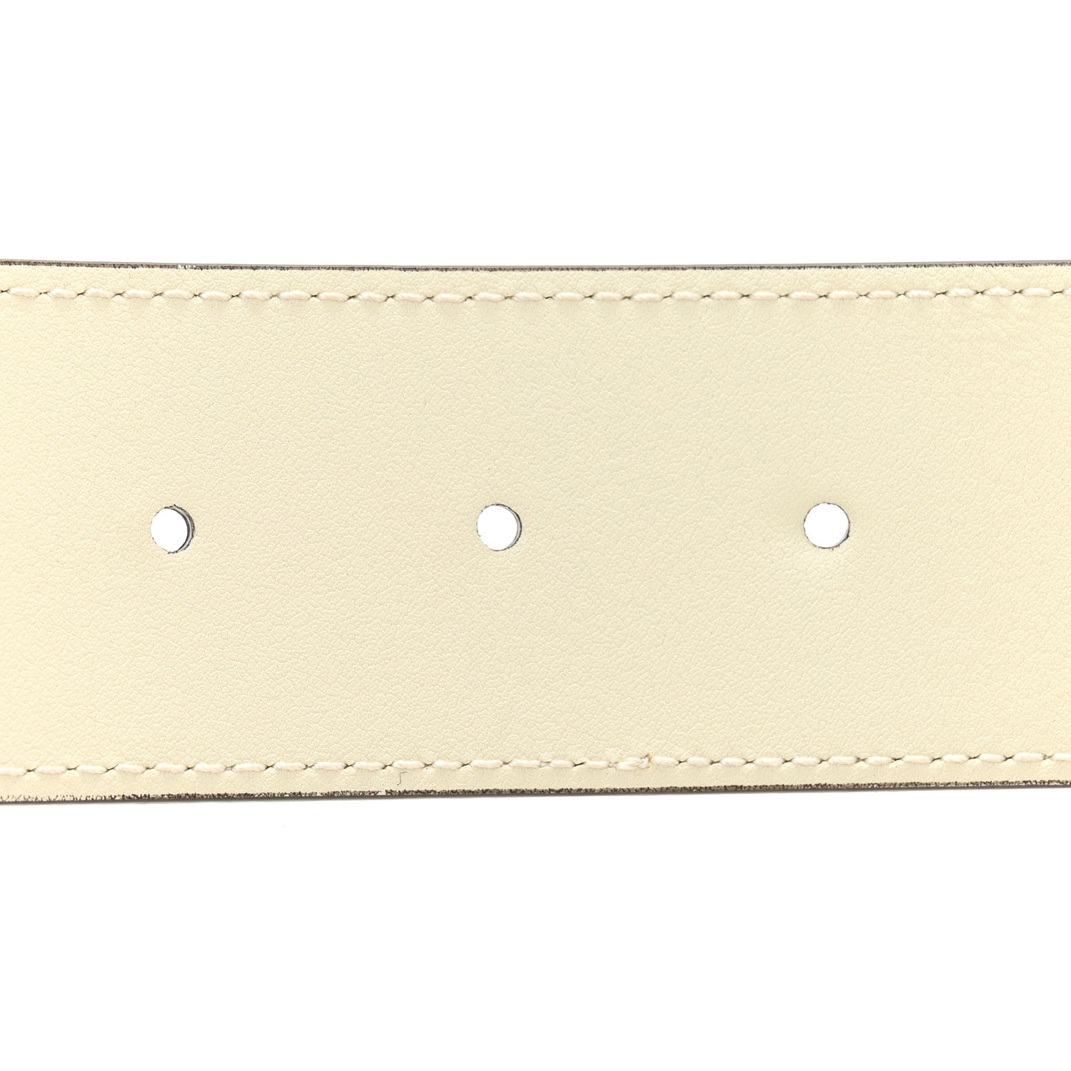 Gucci GG Supreme Monogram Matte Plutone Calfskin Double G 40mm Belt 95 38 Beige Ebony Mystic White 4 of 6