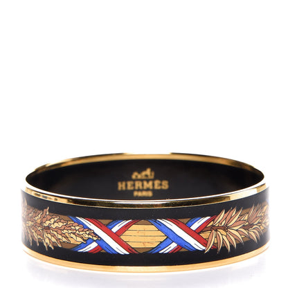 Hermes Enamel Printed Wide Bracelet 67 1 of 5