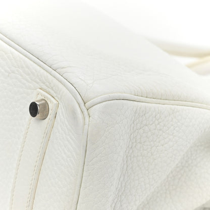 Hermes Taurillon Clemence BIRKIN 35 White 18 of 18