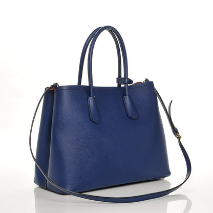 Prada Saffiano Cuir Large Double Bag Inchiostro Fuoco 3 of 6