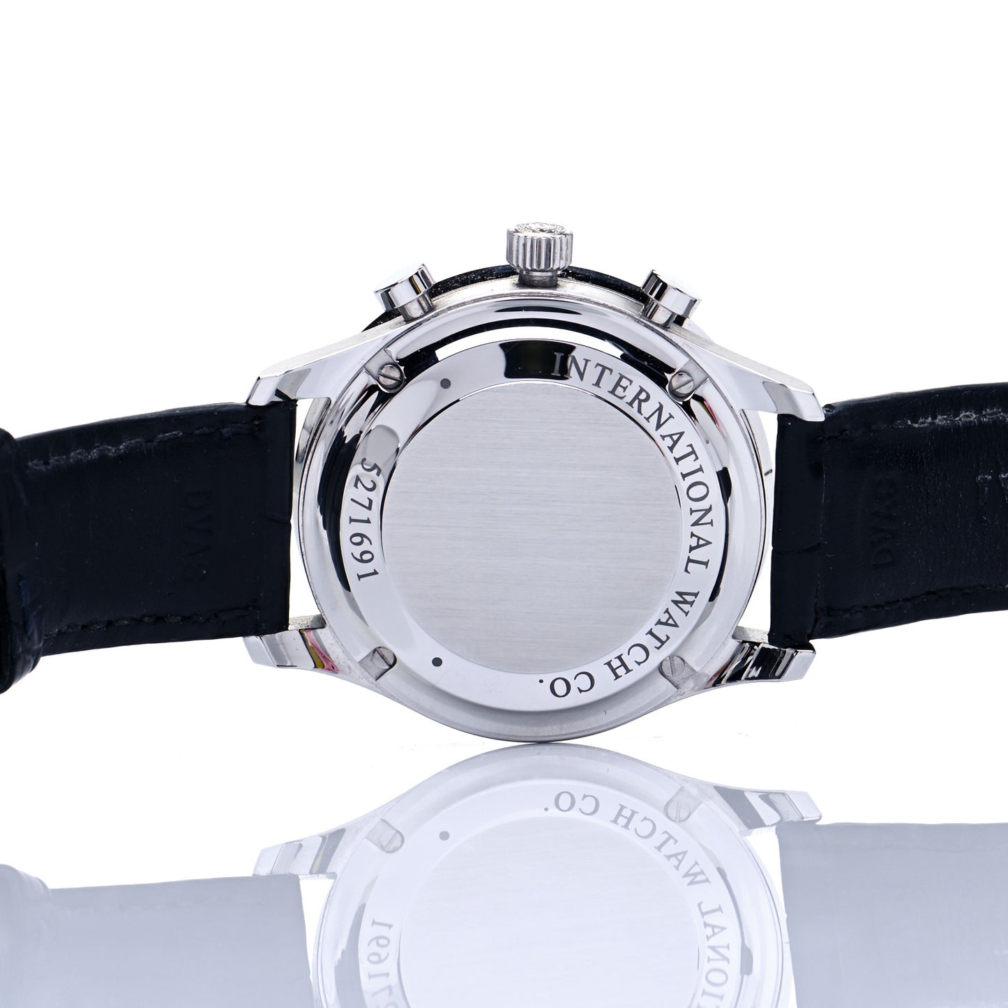 Stainless Steel Alligator 41mm Portugieser Chronograph Automatic Watch IW371417