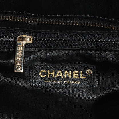Chanel Distressed Lambskin Lady Braid Bowler Black 6 of 7