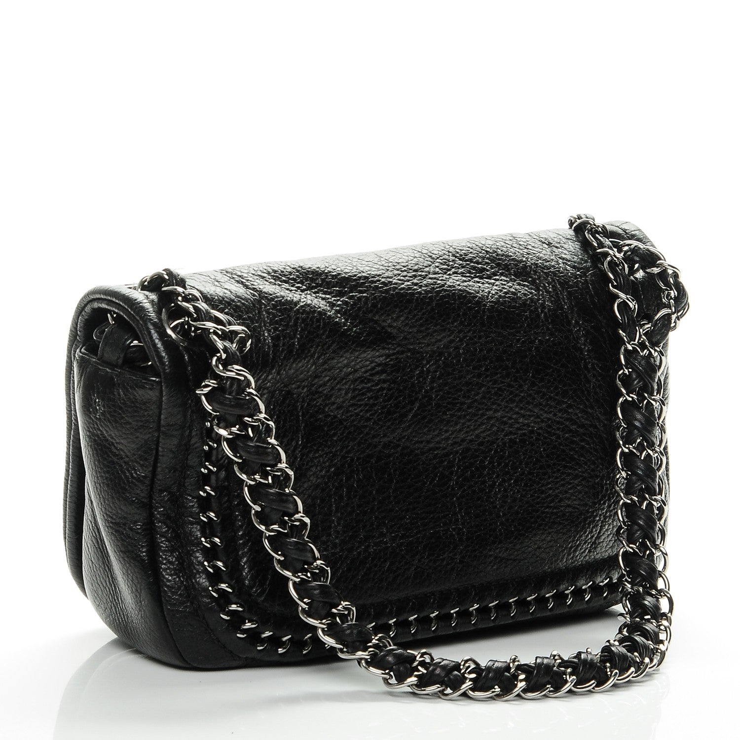 Chanel Deerskin Small Luxe Ligne Flap Black 3 of 7