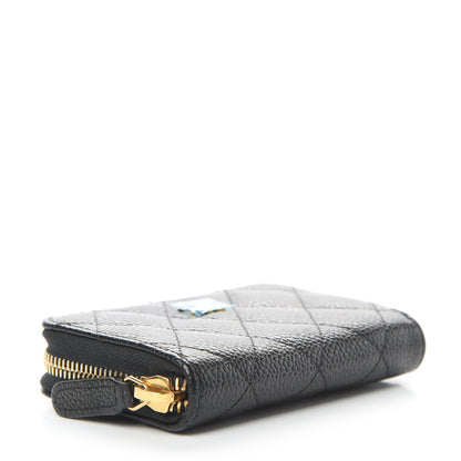 Chanel Caviar Quilted Zip Coin Purse Black 4 of 7