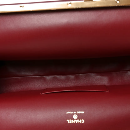 Chanel Lambskin Large Clutch Burgundy 5 of 11