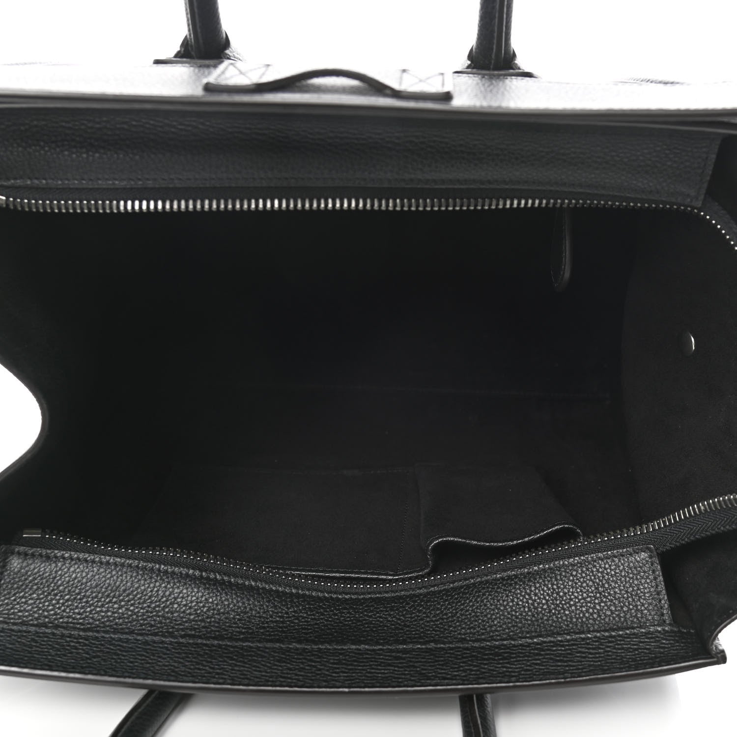 Celine Drummed Calfskin Mini Luggage Black 4 of 15