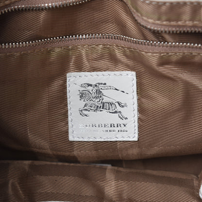 Burberry Calfskin Quilted Bucket Shoulder Bag White 6 of 20