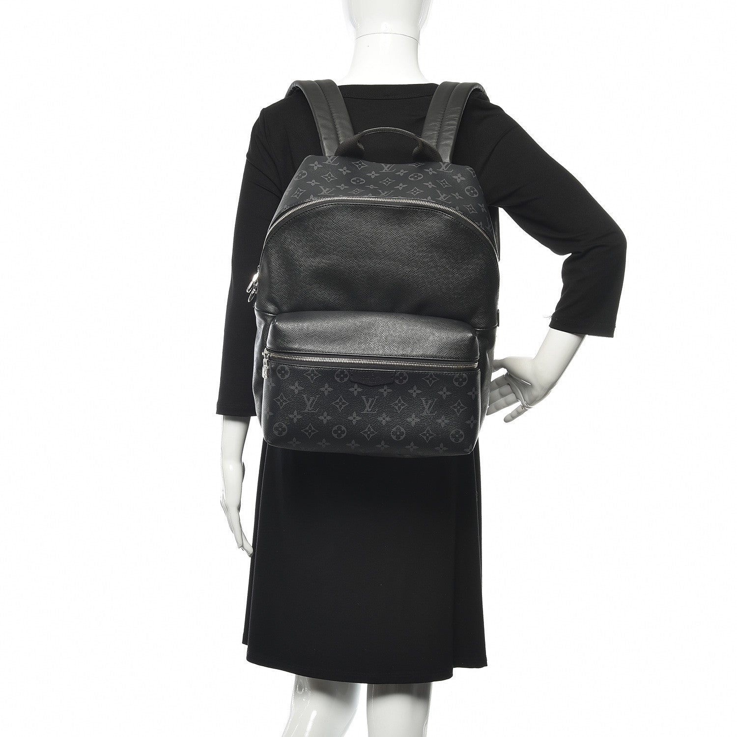 Louis Vuitton Monogram Eclipse Taiga Discovery Backpack PM 2 of 9