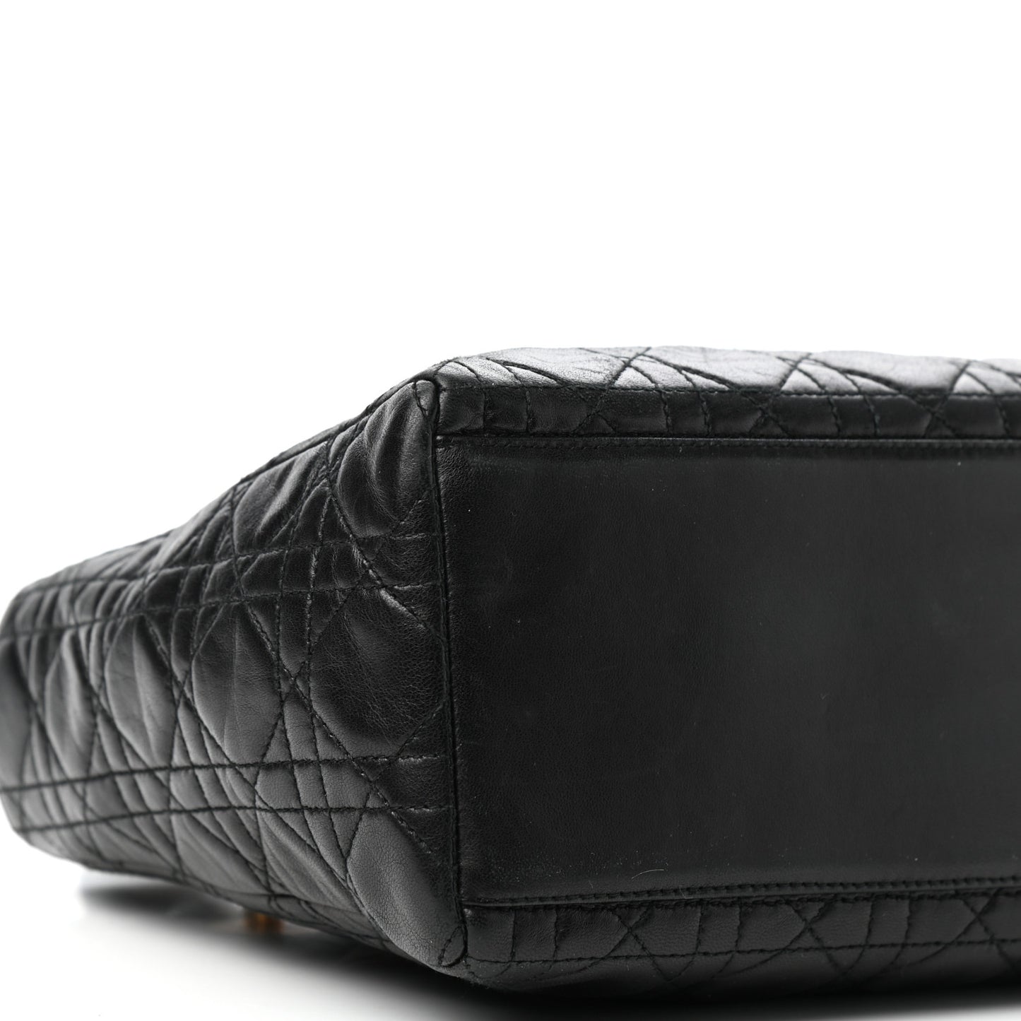 Lambskin Cannage Medium Lady Dior Black