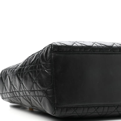 Christian Dior Lambskin Cannage Medium Lady Dior Black 7 of 9