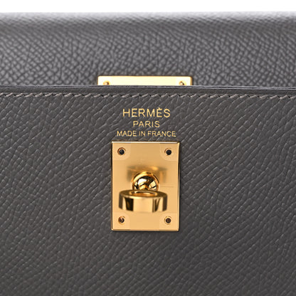 Hermes Epsom Kelly Sellier 25 Gris Meyer 6 of 10