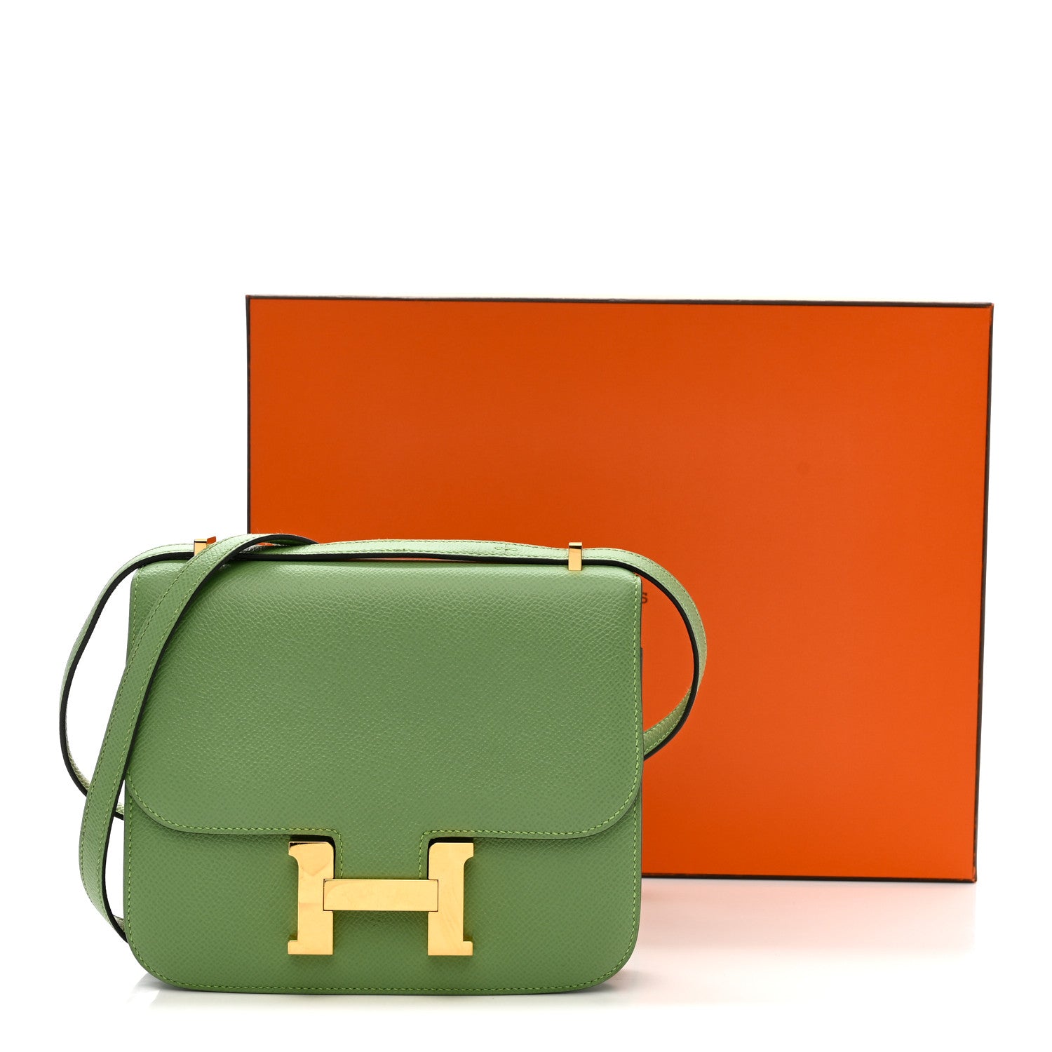Hermes Epsom Constance 18 Vert Criquet 11 of 11