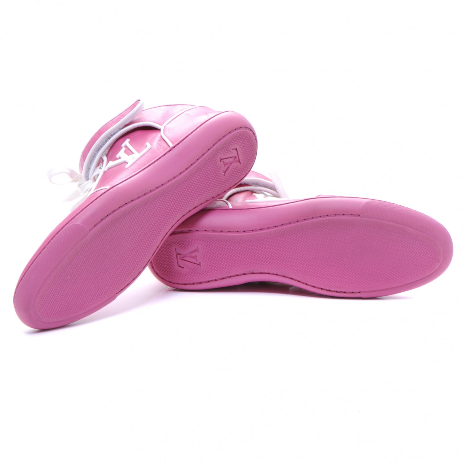 Louis Vuitton Leather Acapulco Sneakers 38 Fuchsia 5 of 6