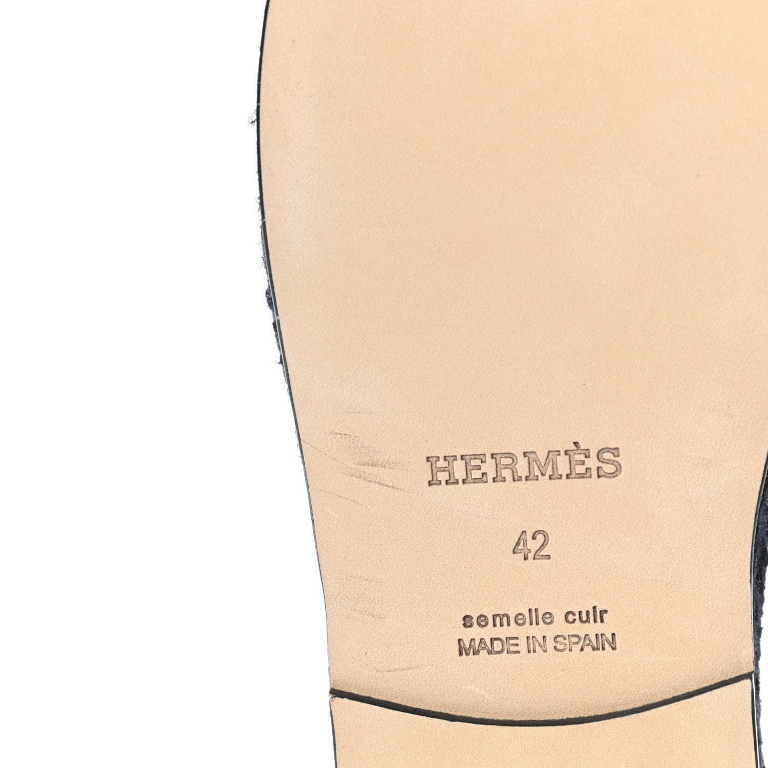 Hermes Calfskin Mens Antigua Espadrille Sandals 42 9 of 9