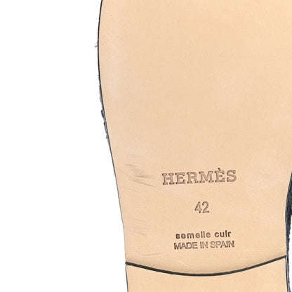 Hermes Calfskin Mens Antigua Espadrille Sandals 42 9 of 9