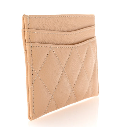Chanel Caviar Quilted Card Holder Beige 3 of 8