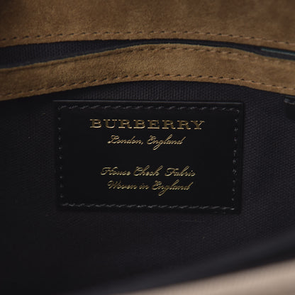 Burberry Derby Calfskin House Check Small Macken Crossbody Bag Dark Bottle Green 5 of 10