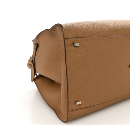 The Row Matte Grained Calfskin Soft Margaux 17 Dark Taupe 8 of 10
